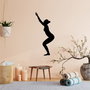 Wallity Yoga 20 Escultura de Pared de Metal Negra